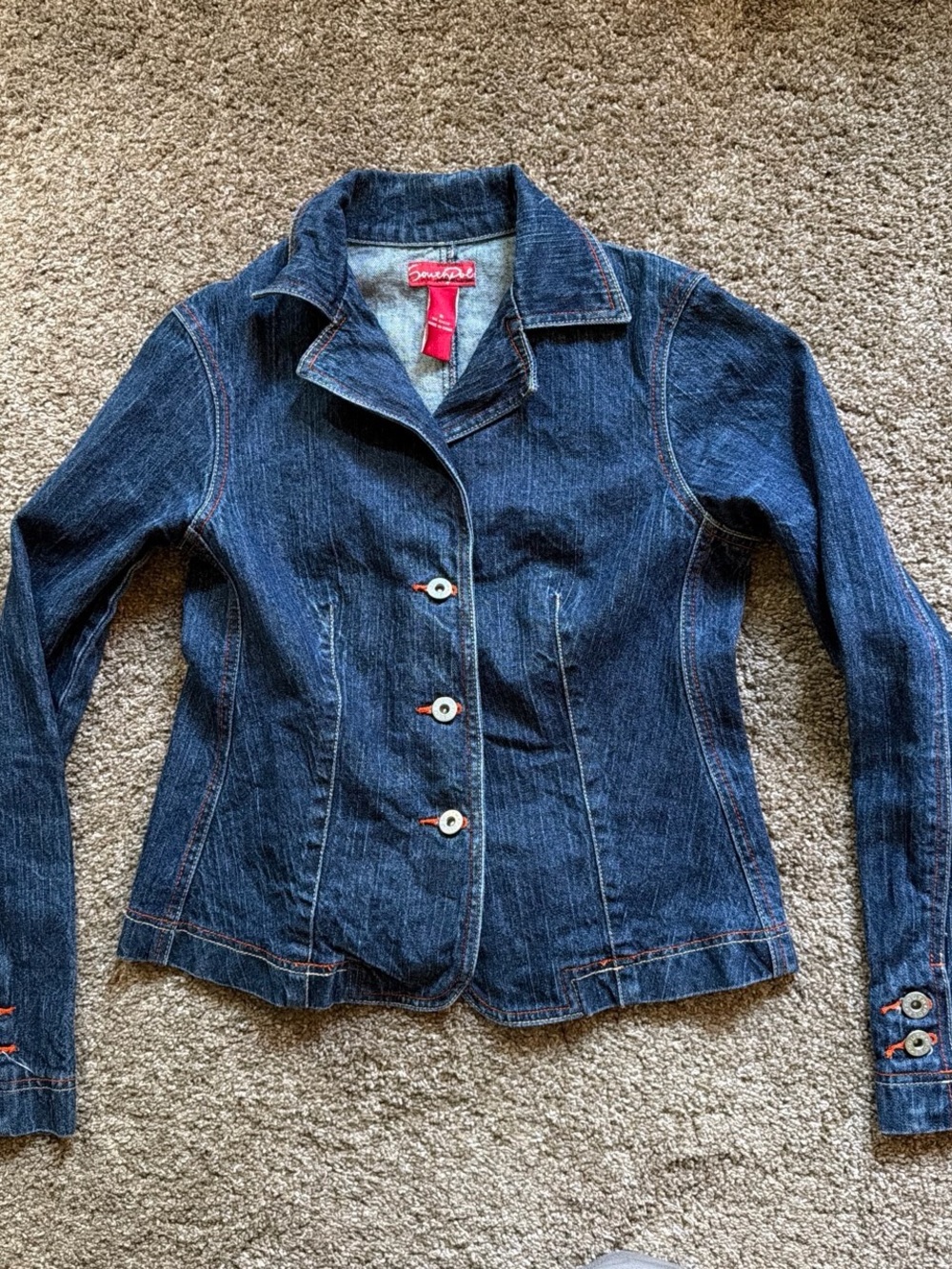 Y2K Vintage Southpole Dark Wash Denim Jacket